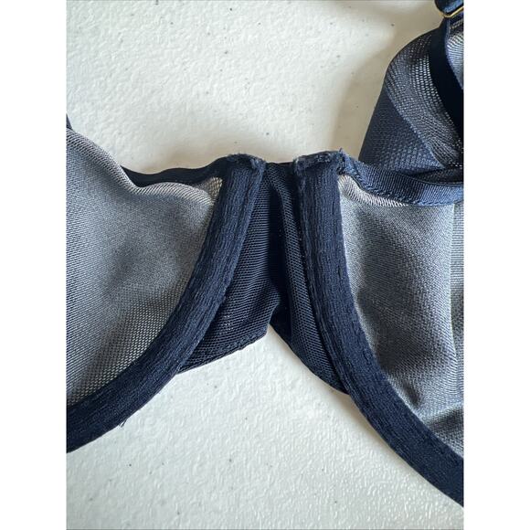 Soma Bra Womens 34D Unbelievable Lift Unlined Perfect Coverage Underwire navy - Picture 7 of 11